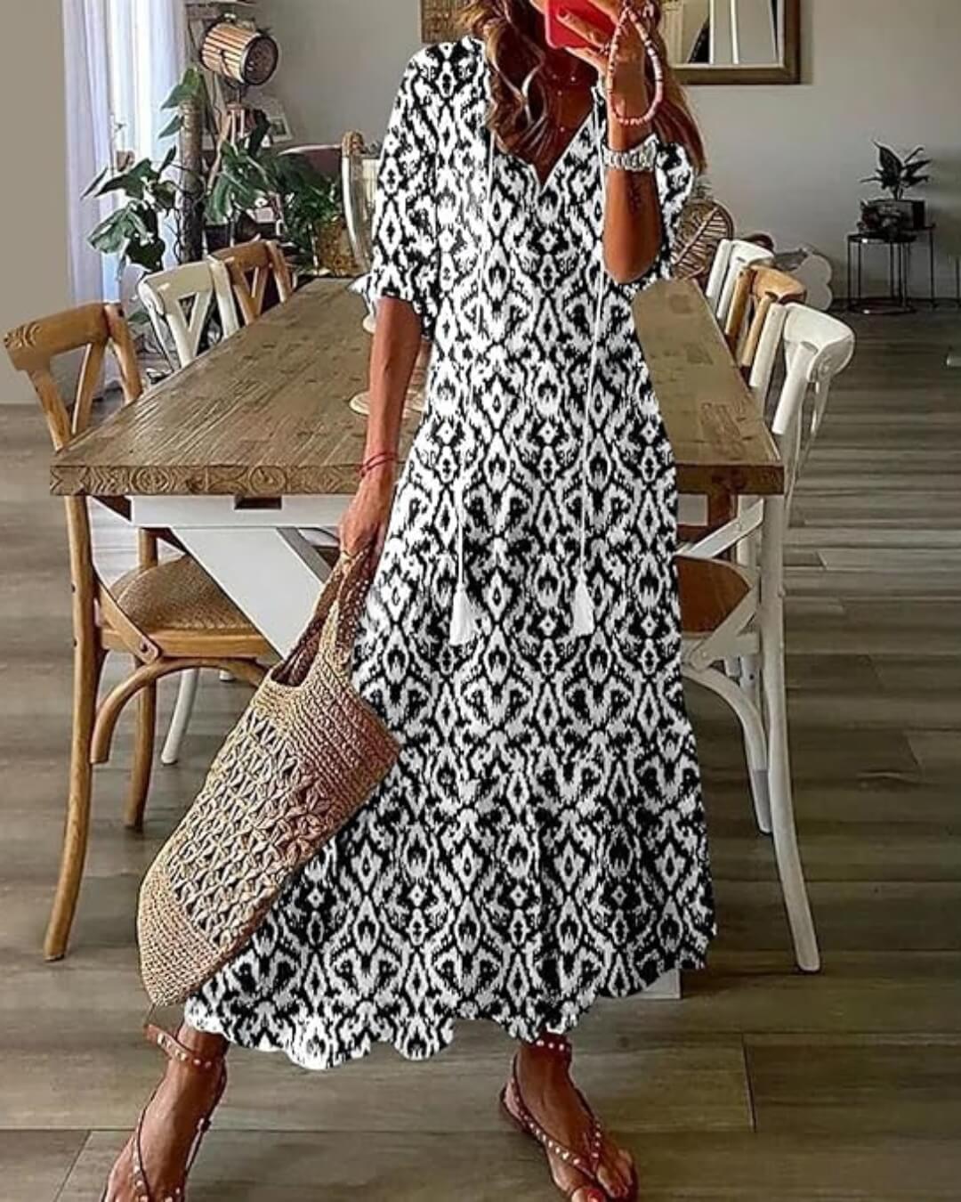 Printed Maxi Dress