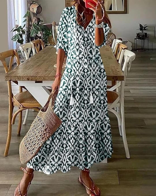 Printed Maxi Dress