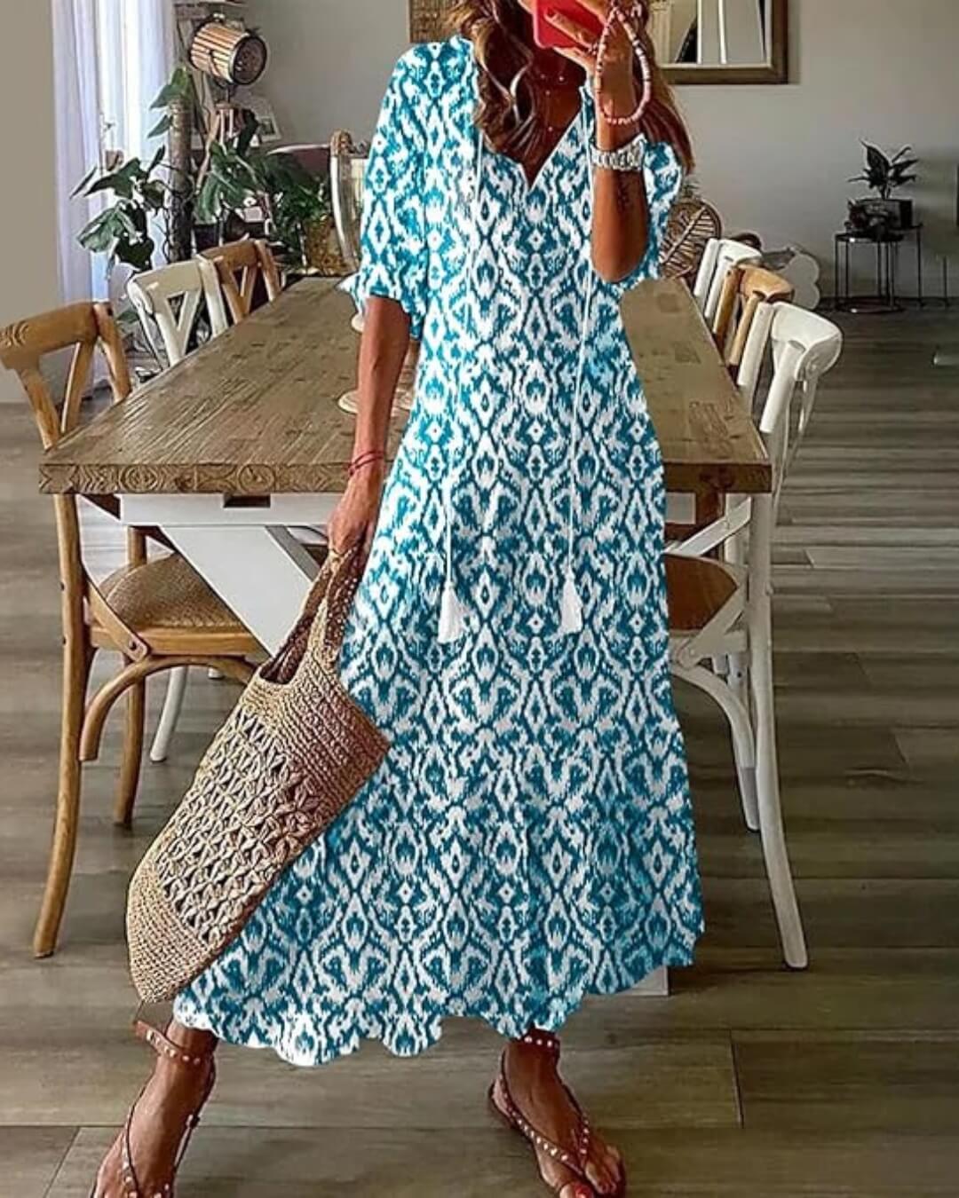 Printed Maxi Dress