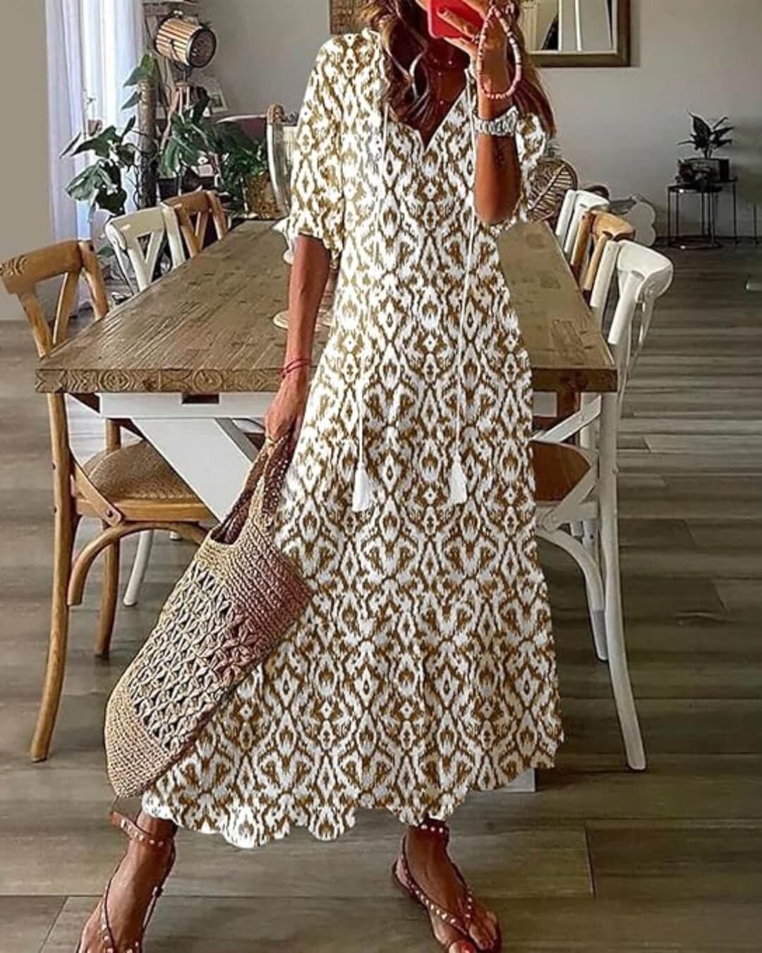 Printed Maxi Dress