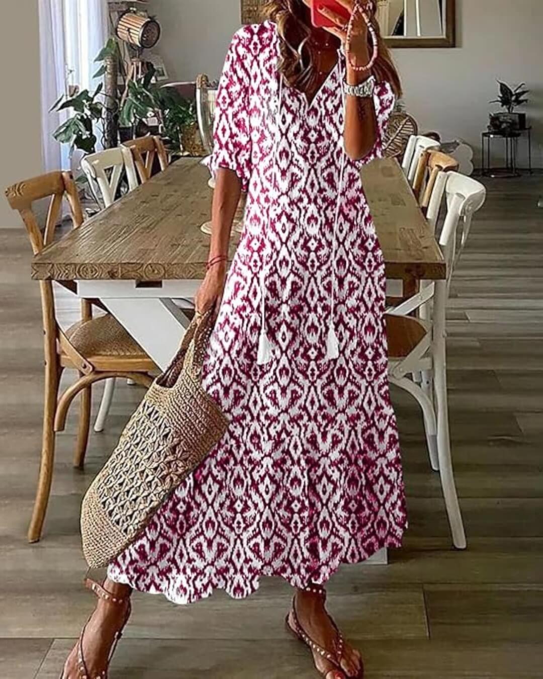 Printed Maxi Dress