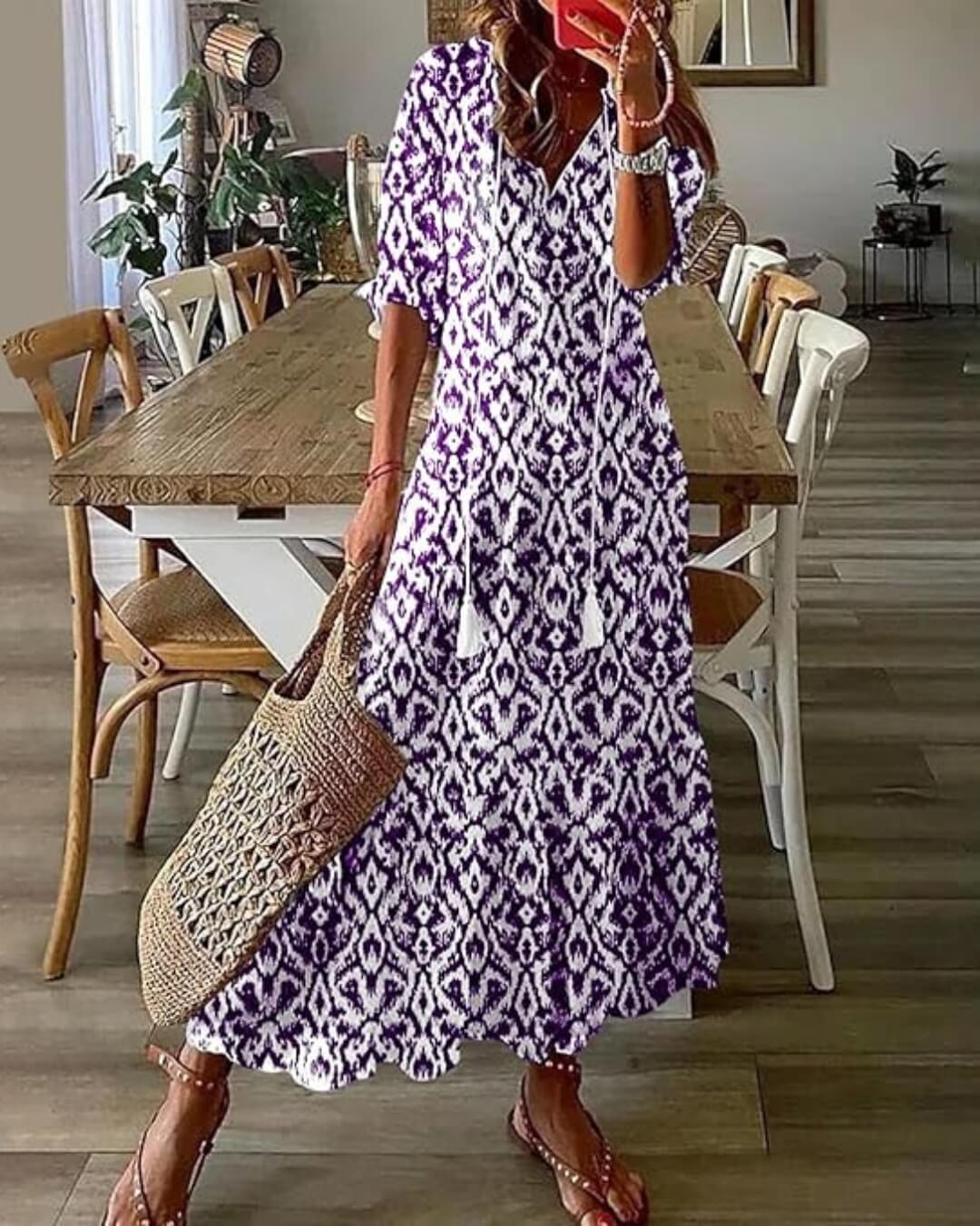 Printed Maxi Dress
