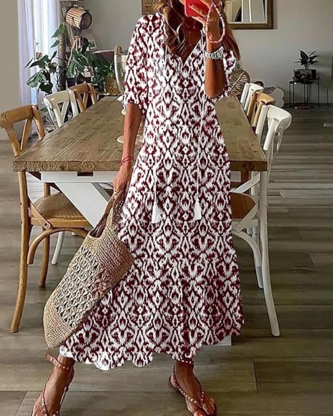 Printed Maxi Dress