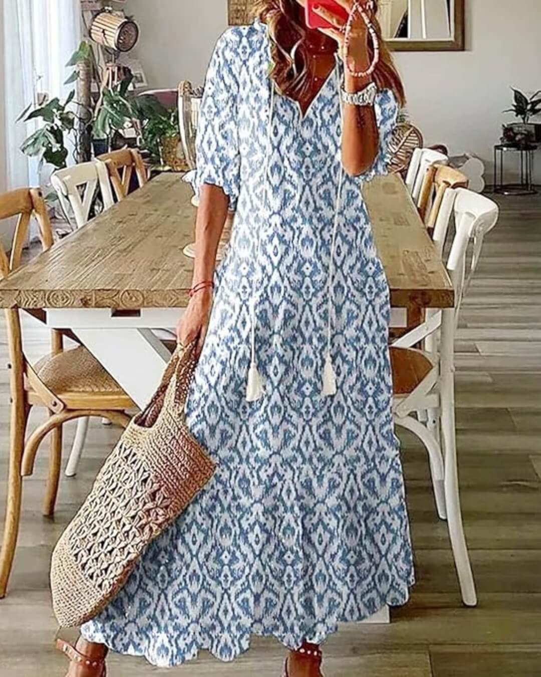 Printed Maxi Dress