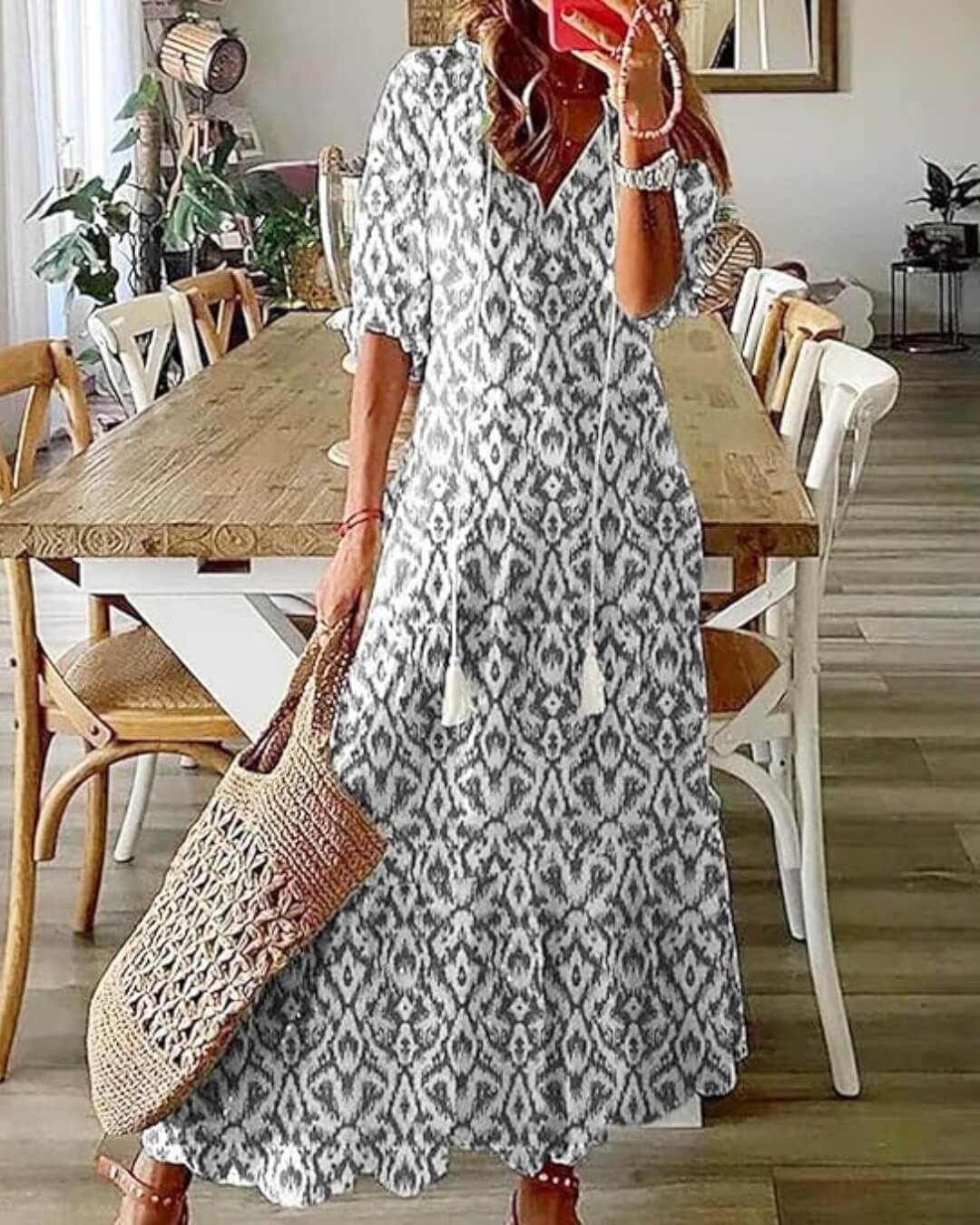 Printed Maxi Dress