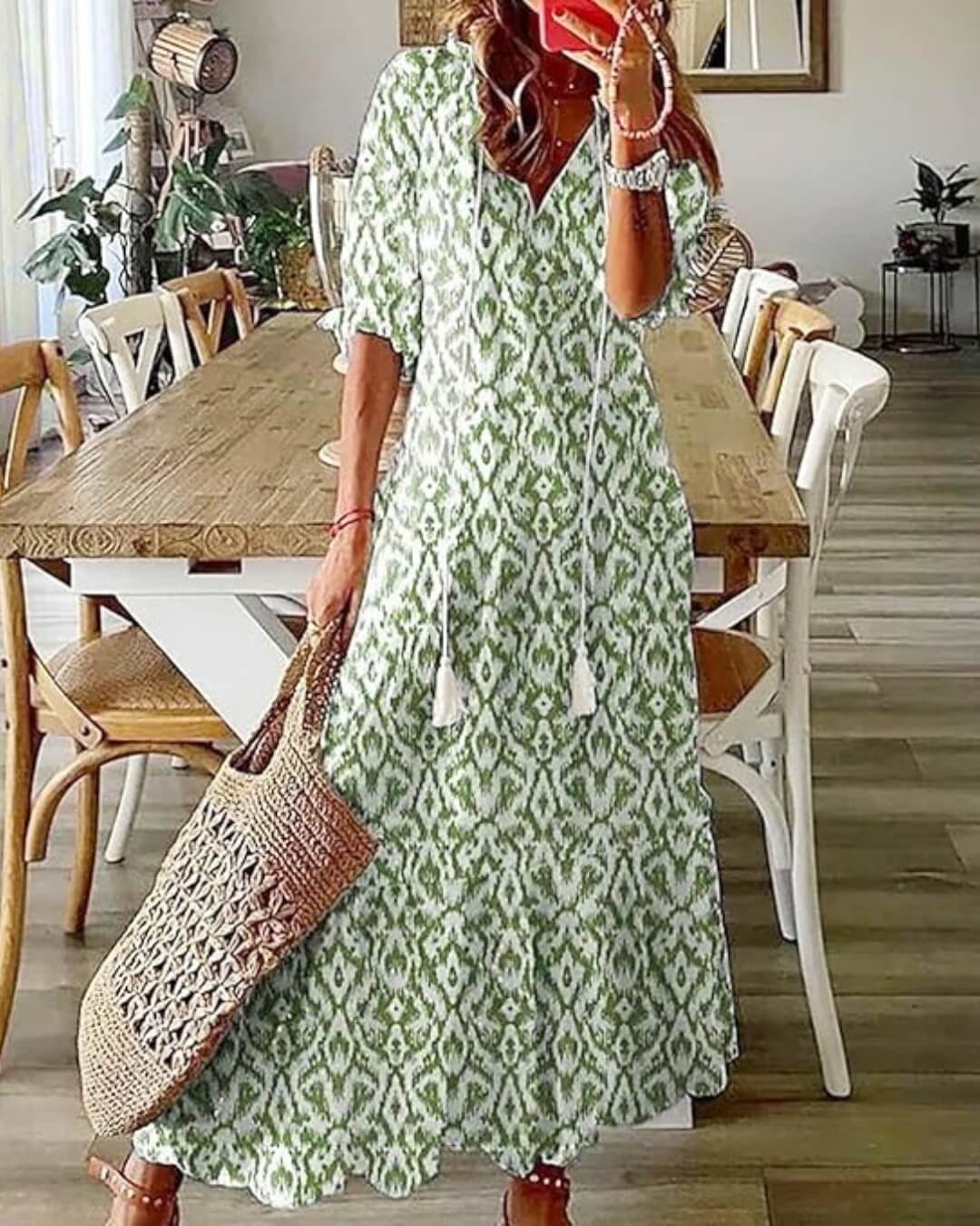 Printed Maxi Dress