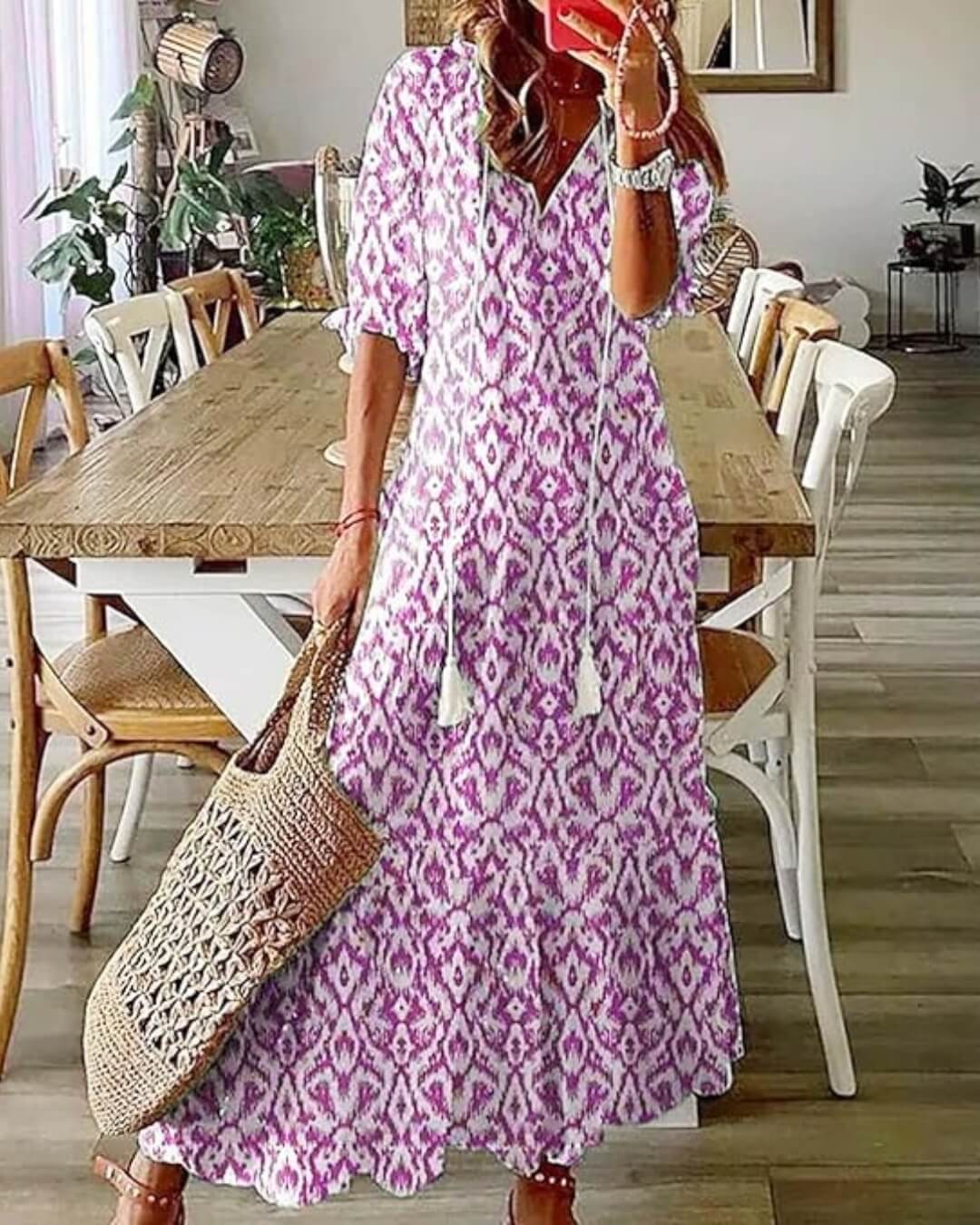 Printed Maxi Dress