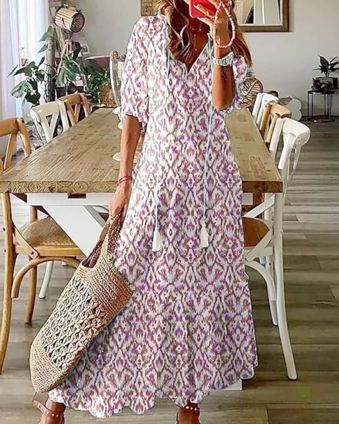 Printed Maxi Dress