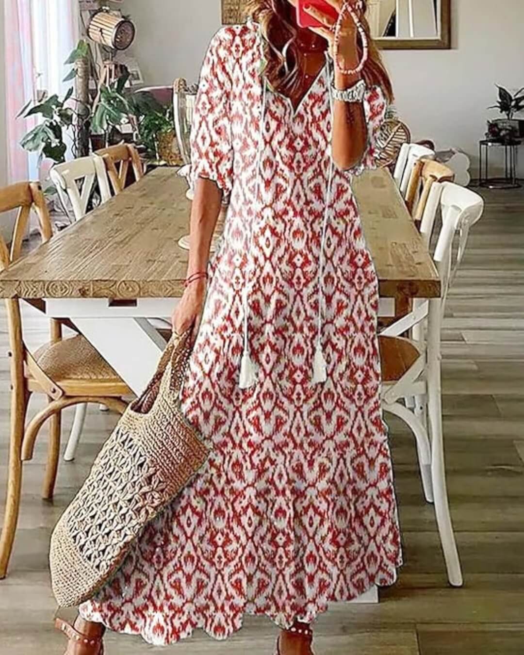 Printed Maxi Dress