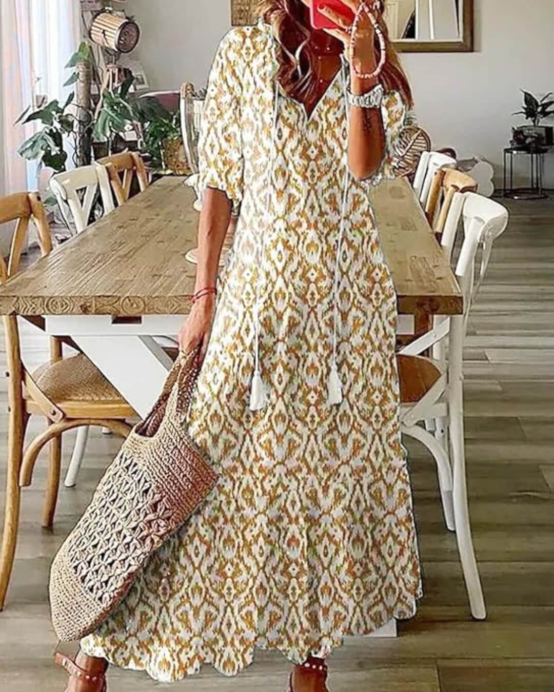 Printed Maxi Dress