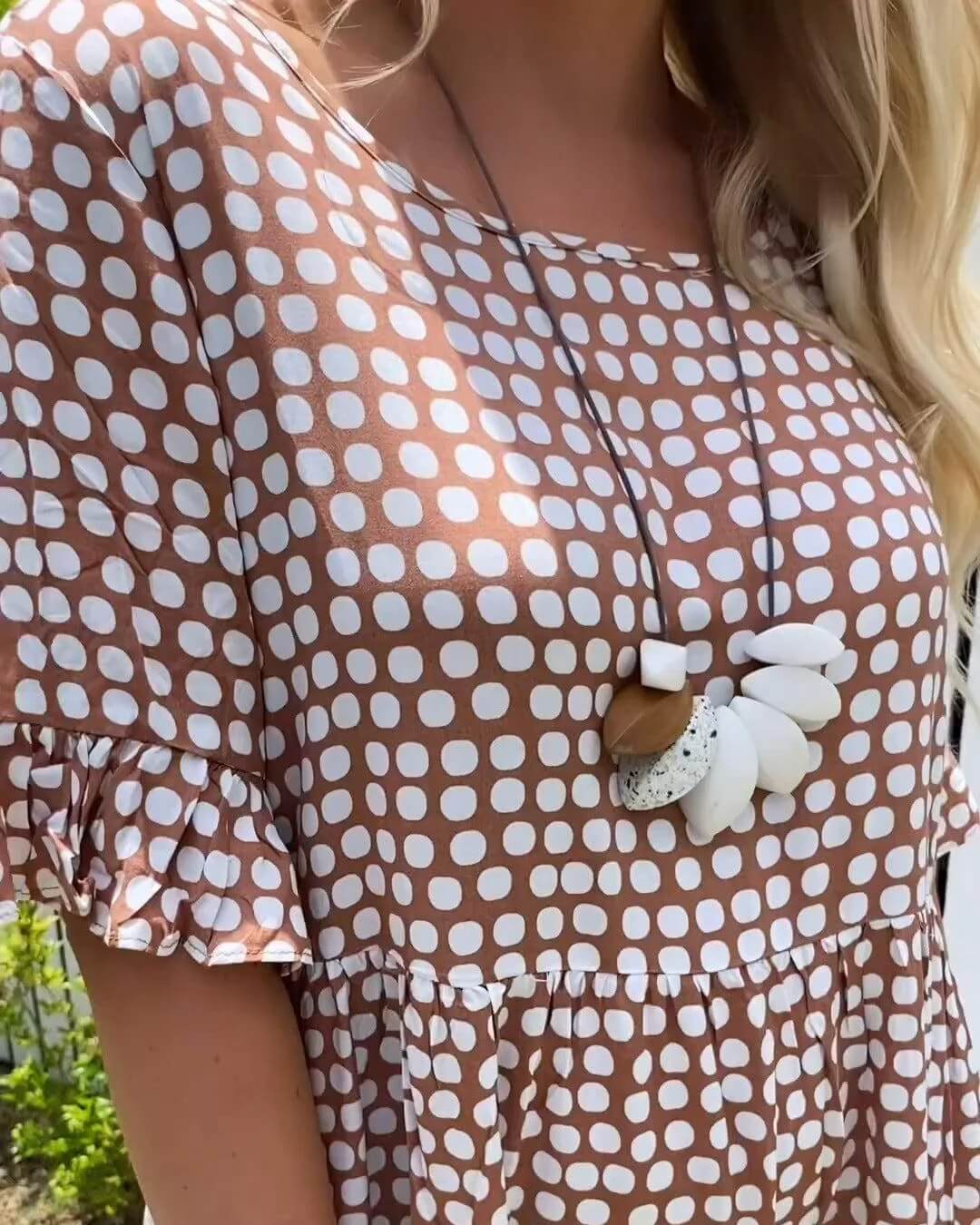 Tiered Polka Dot Dress