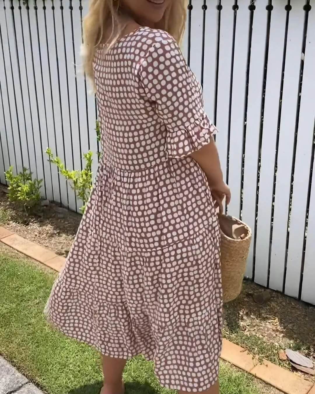 Tiered Polka Dot Dress
